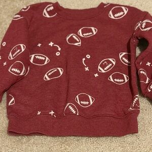 Cat & Jack Burgundy Football Sweatshirt
